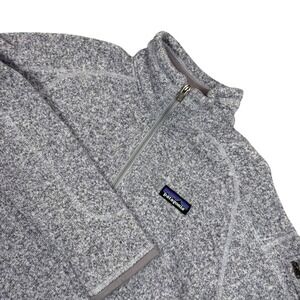 Patagonia Better Sweater 1/4 Zip Pullover Women's Small Gray Fleece Jacket‎